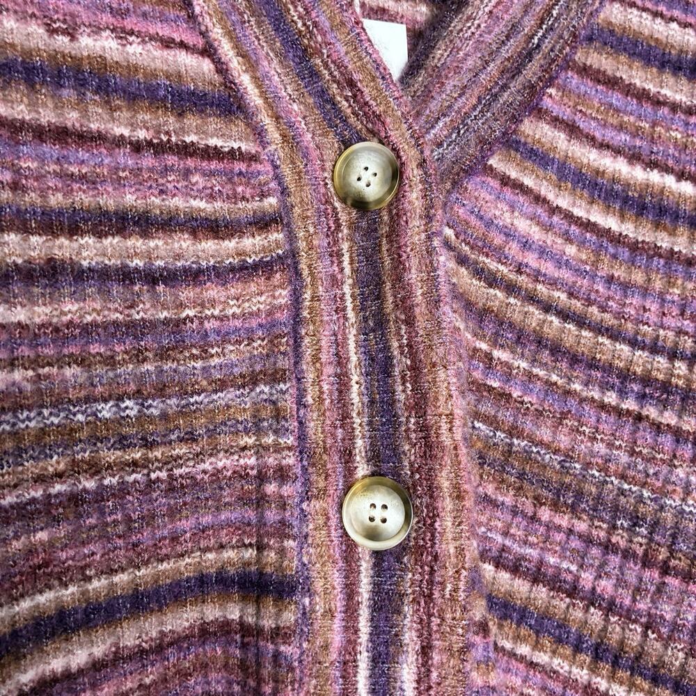 L*Space Demi Mulit Color Striped Cardigan Sweater XS/S NWT - Picture 6 of 10